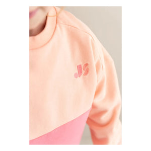 Jenest – Sweatshirt aus Bio-Baumwolle mit Farbblock | Pink