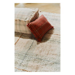 Lorena Canals - Tartan carpet | Ice Blue