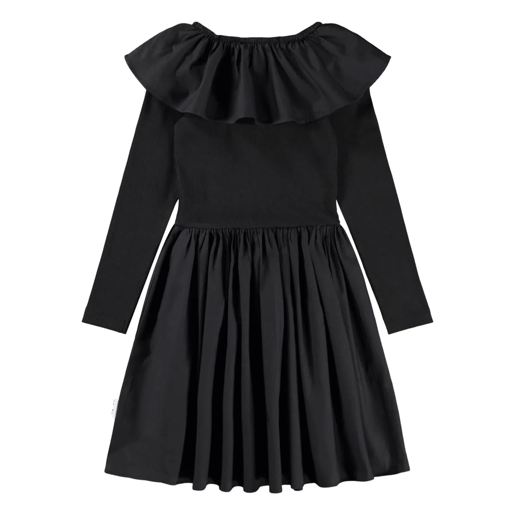 Molo - Cille Organik Pamuklu Oversized Yaka Elbise | Siyah