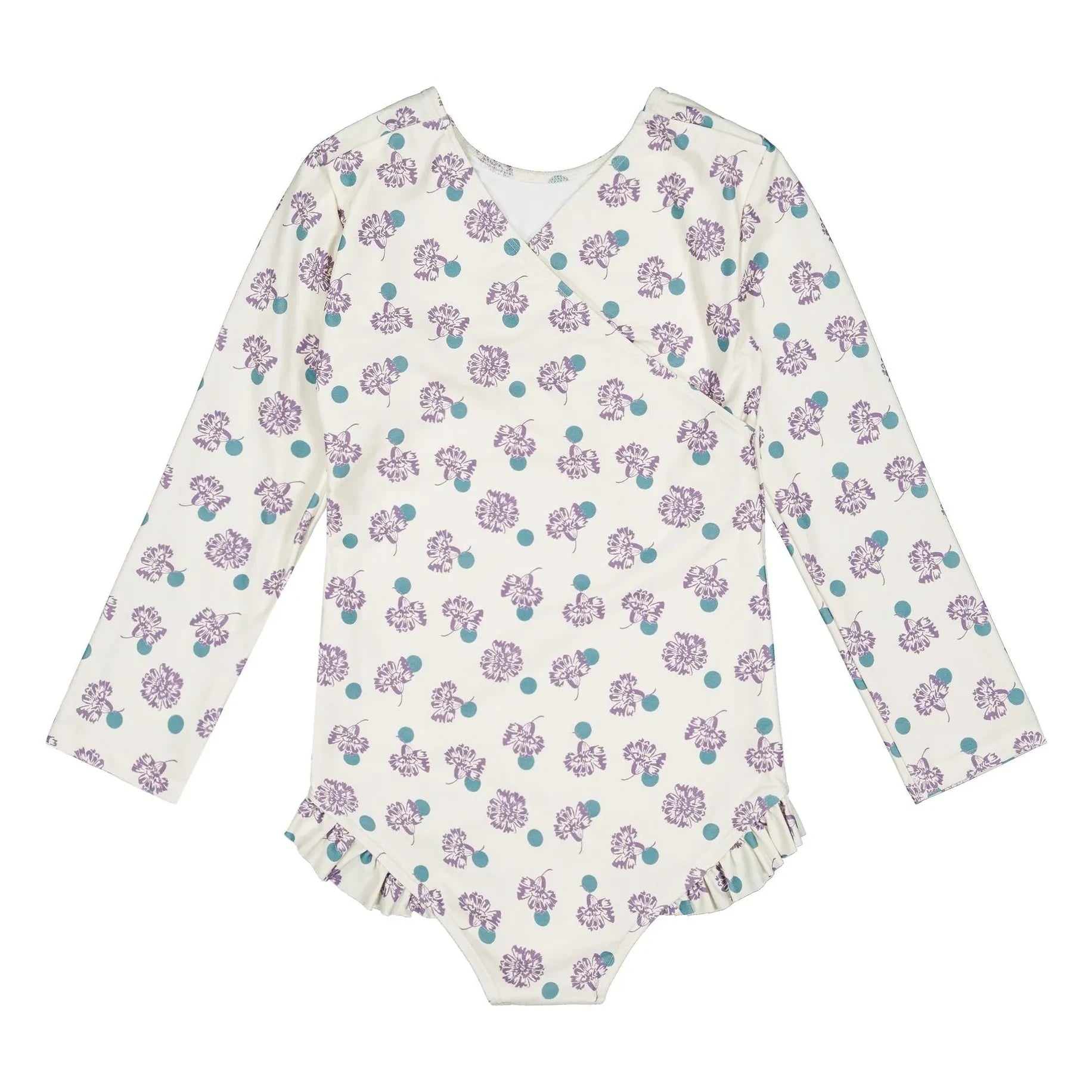 Soor Ploom - Mayes Floral Badeanzug Recycelte Fasern | Weiß