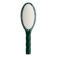 La Bonne Brosse - Twist N°07 Haarbürste - Entwirren und Revitalisieren | Smaragdgrün