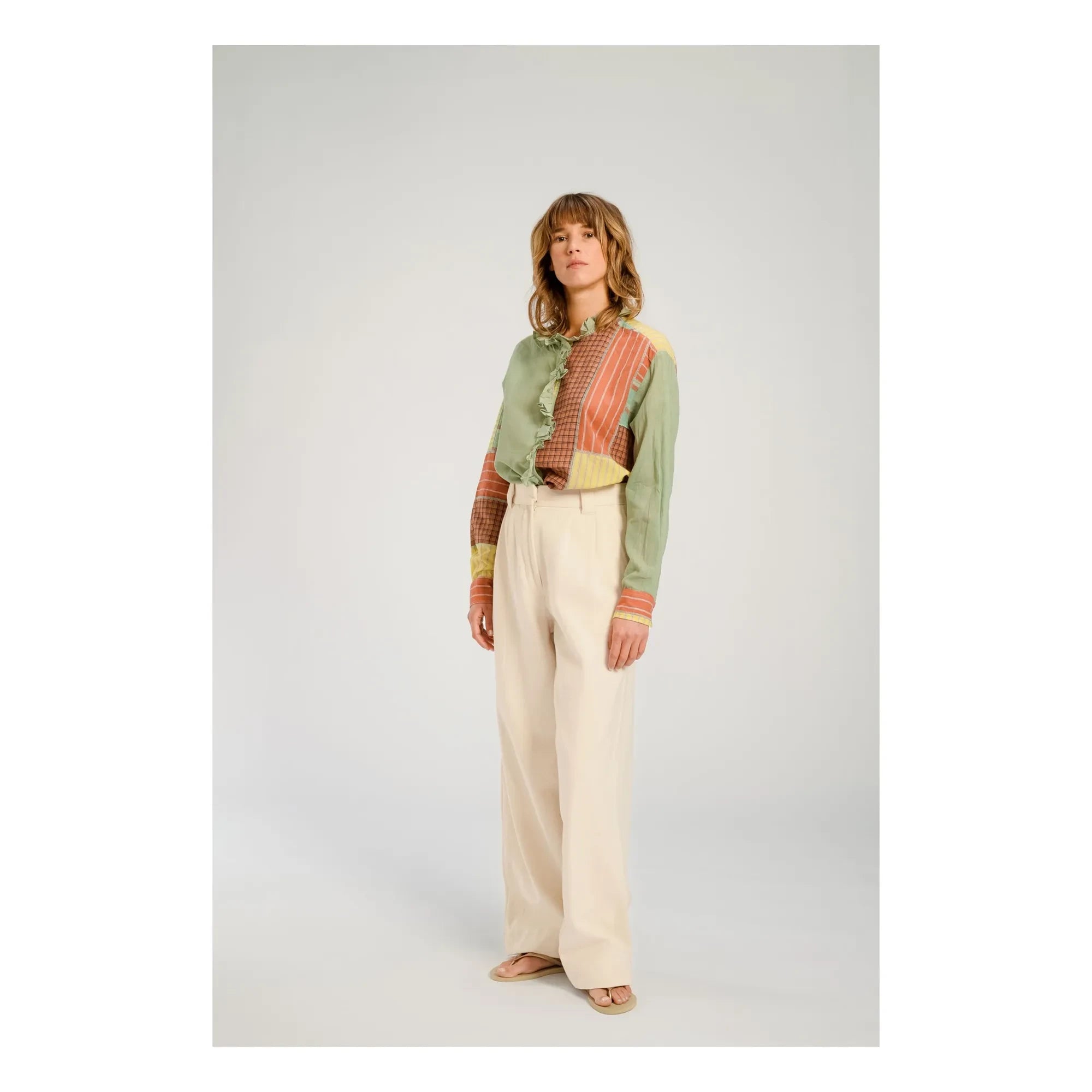 Virginie de Vinster - Udaipur-Bluse | Grün