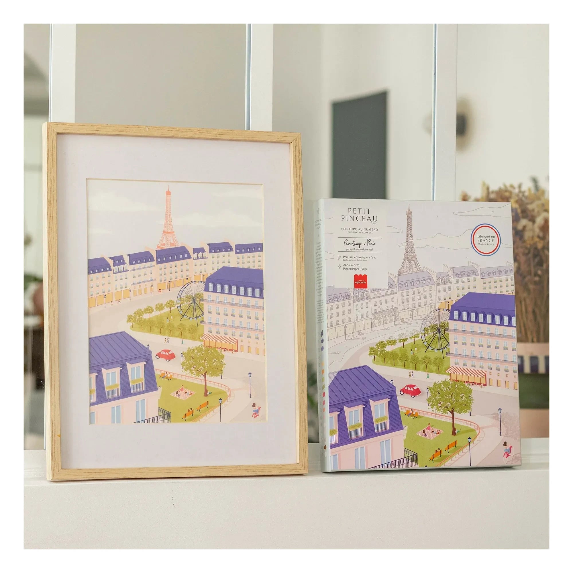 La Petite Épicerie - Numaralı boyama seti - Mabel Sorrentino imzalı Un printemps à Paris