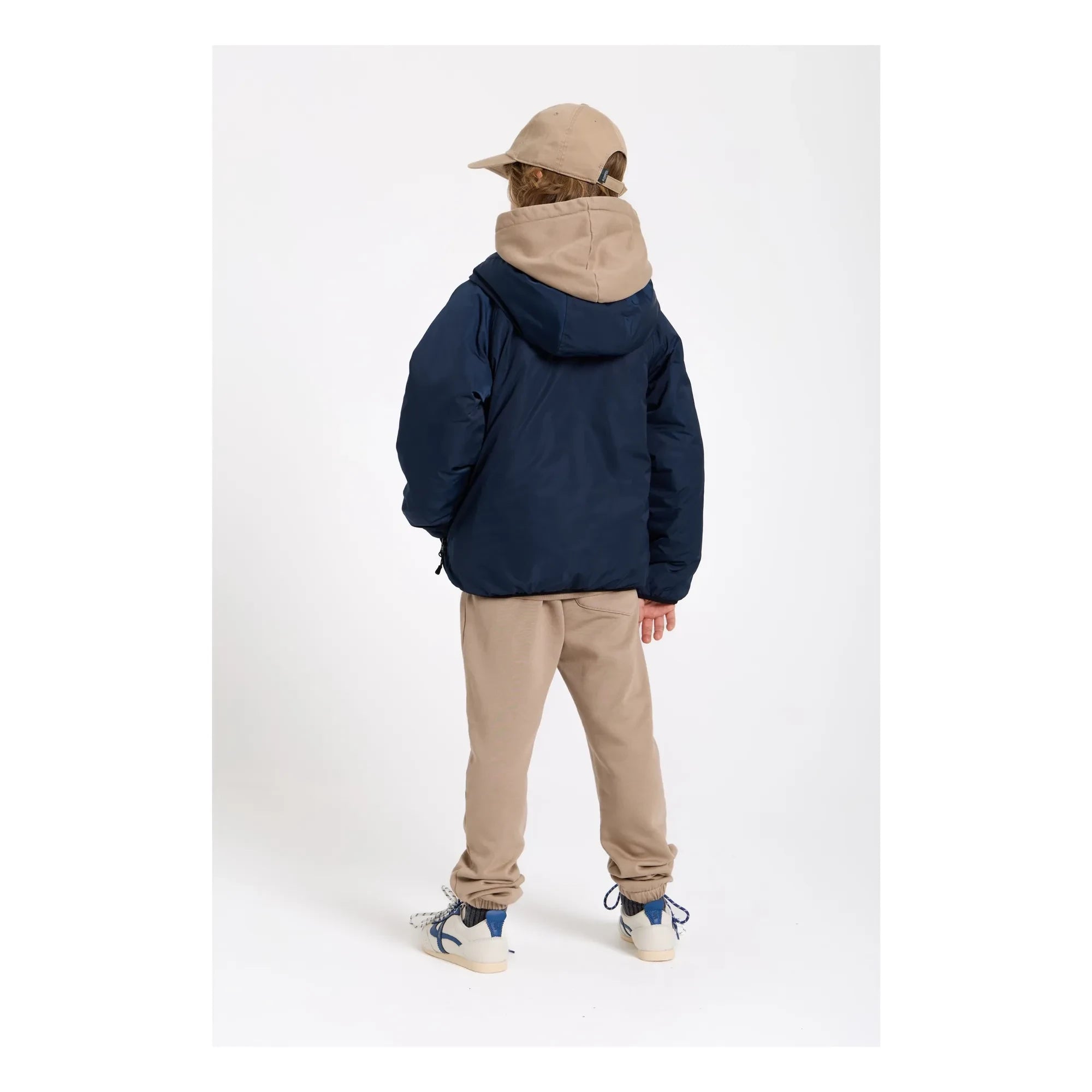 Smallable Kid - Organik pamuk jogger | Koyu taba kahverengi