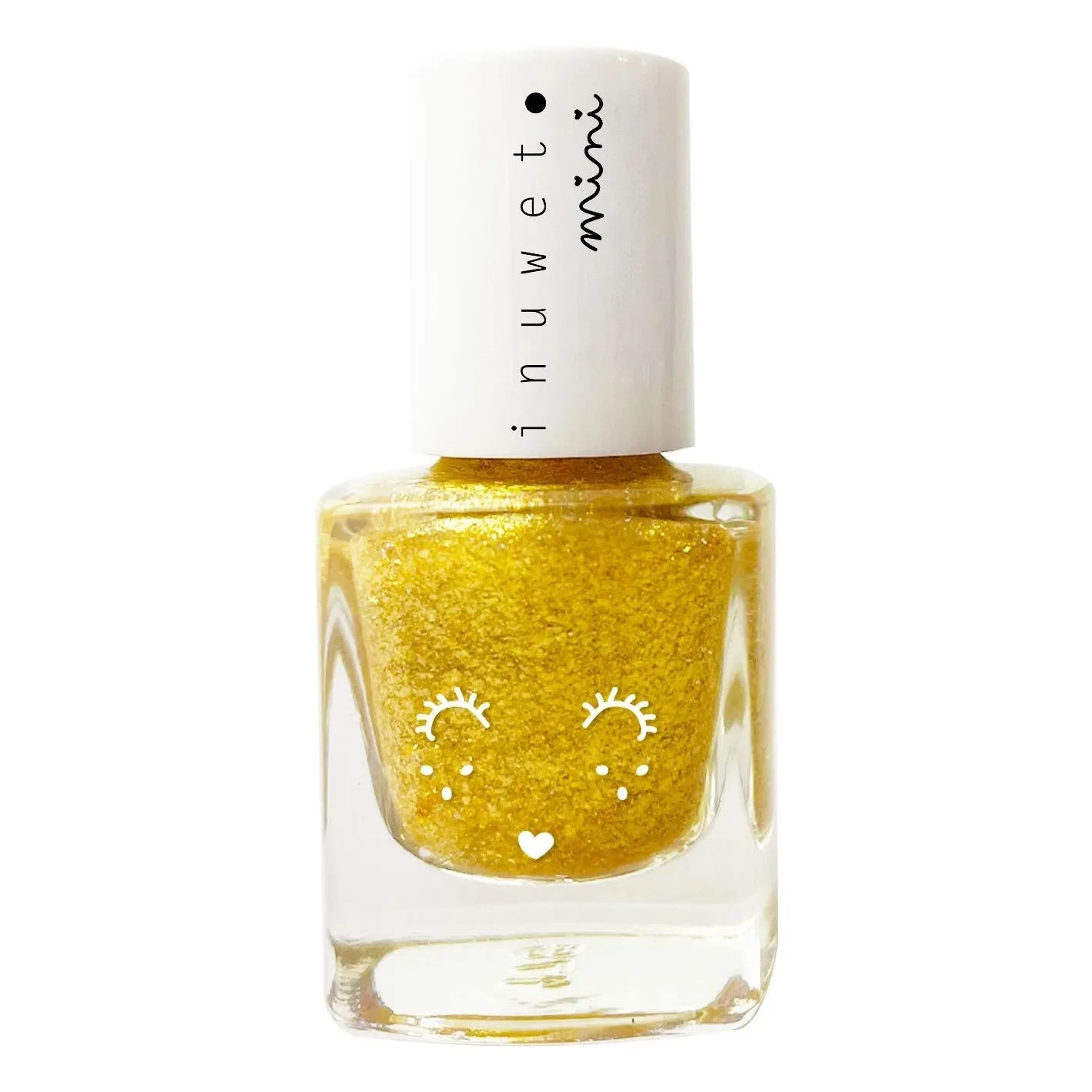 Inuwet - Water-based nail polish for children Golden Game - 5ml | Gold