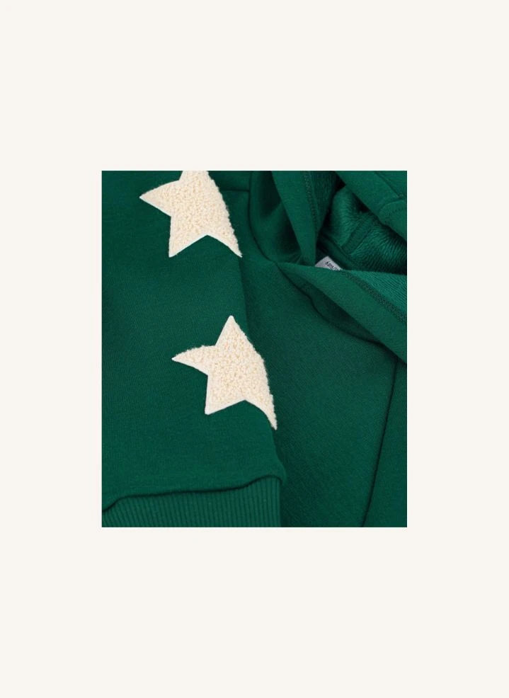 Petit Bateau - Grüner Stars Hoodie