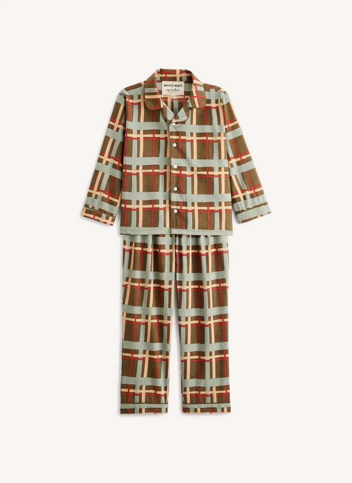 Apaches - Pavan Check Pajamas | Green