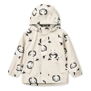 Liewood - Raincoat Set Pedia Pandas Recycled Fibers | Charcoal Gray