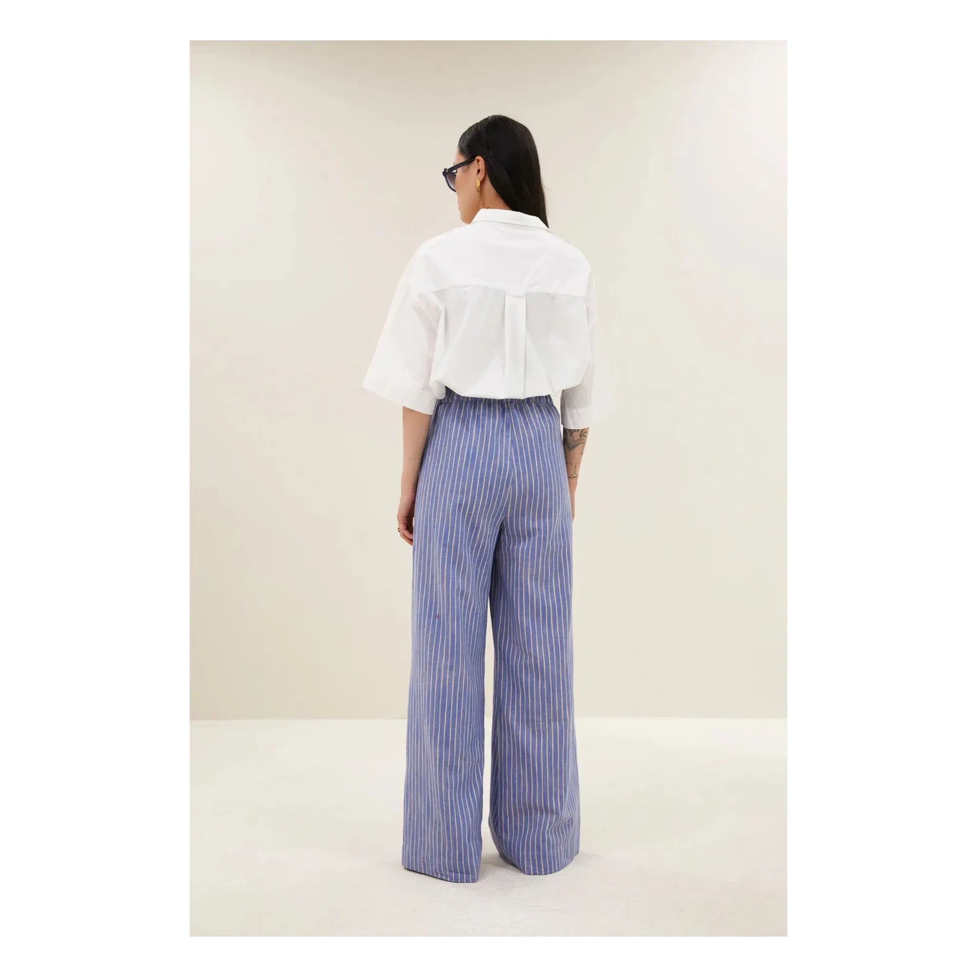 By Bar - Benji Gestreifte Hose | Blau