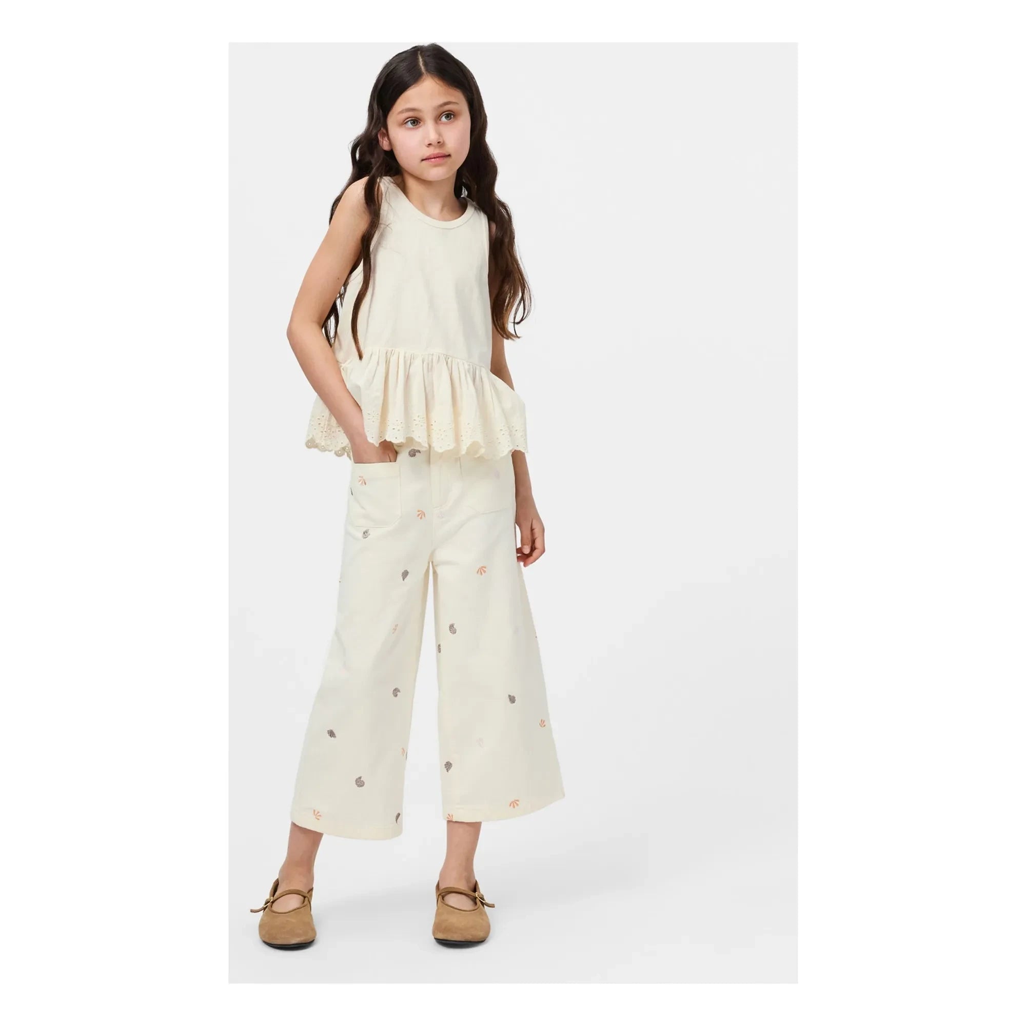 Molo - Adionella Organic Cotton Shell Jean | White