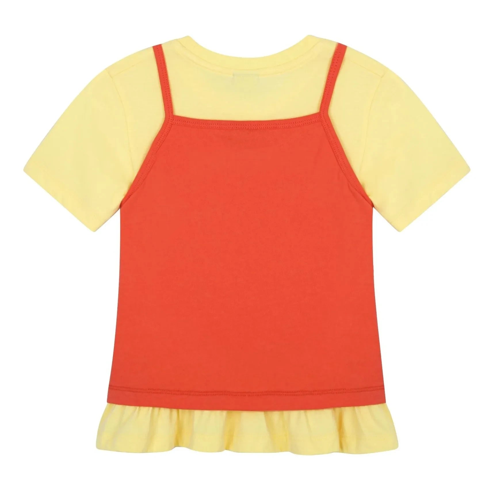 Jelly Mallow - 2'si 1 Arada Çıkarılabilir Tank Top Muz Tişört | Sarı