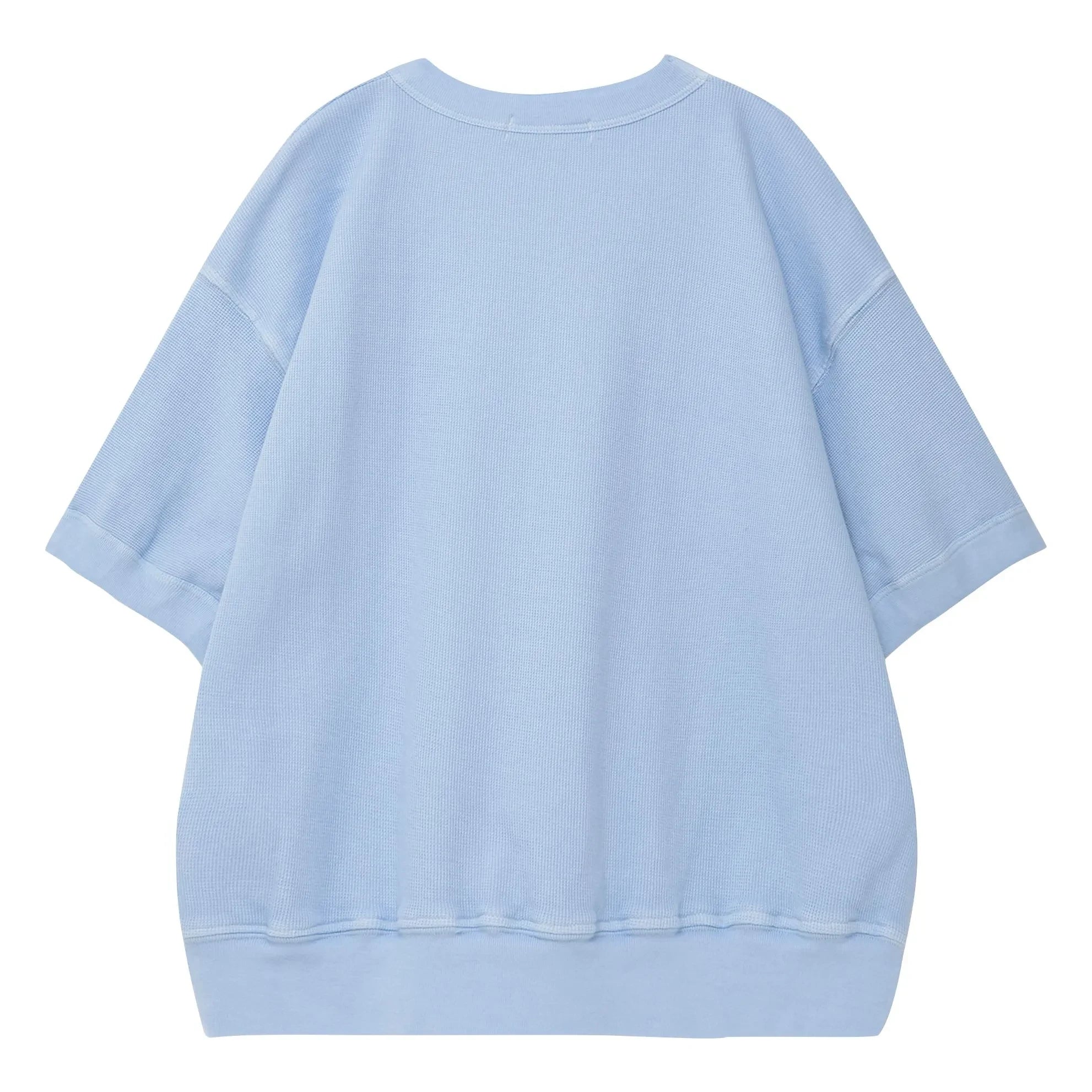 True Artist - Kurzarm-Sweatshirt Nr. 12 Bio-Baumwolle | Hellblau