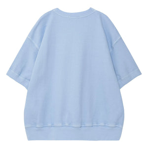 True Artist - Kurzarm-Sweatshirt Nr. 12 Bio-Baumwolle | Hellblau