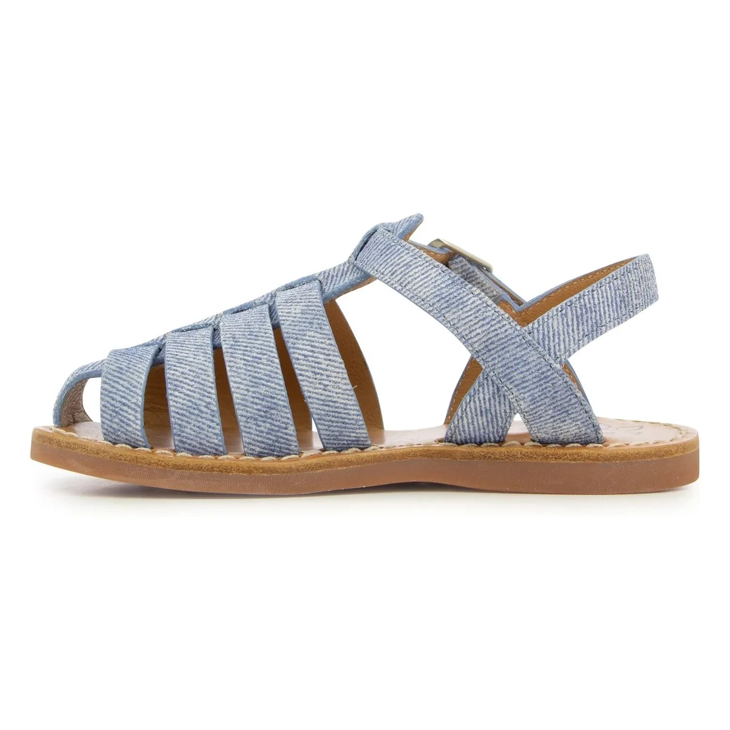 Pom d'Api - Beach-Stitch Dad Sandalet | Denim Mavi