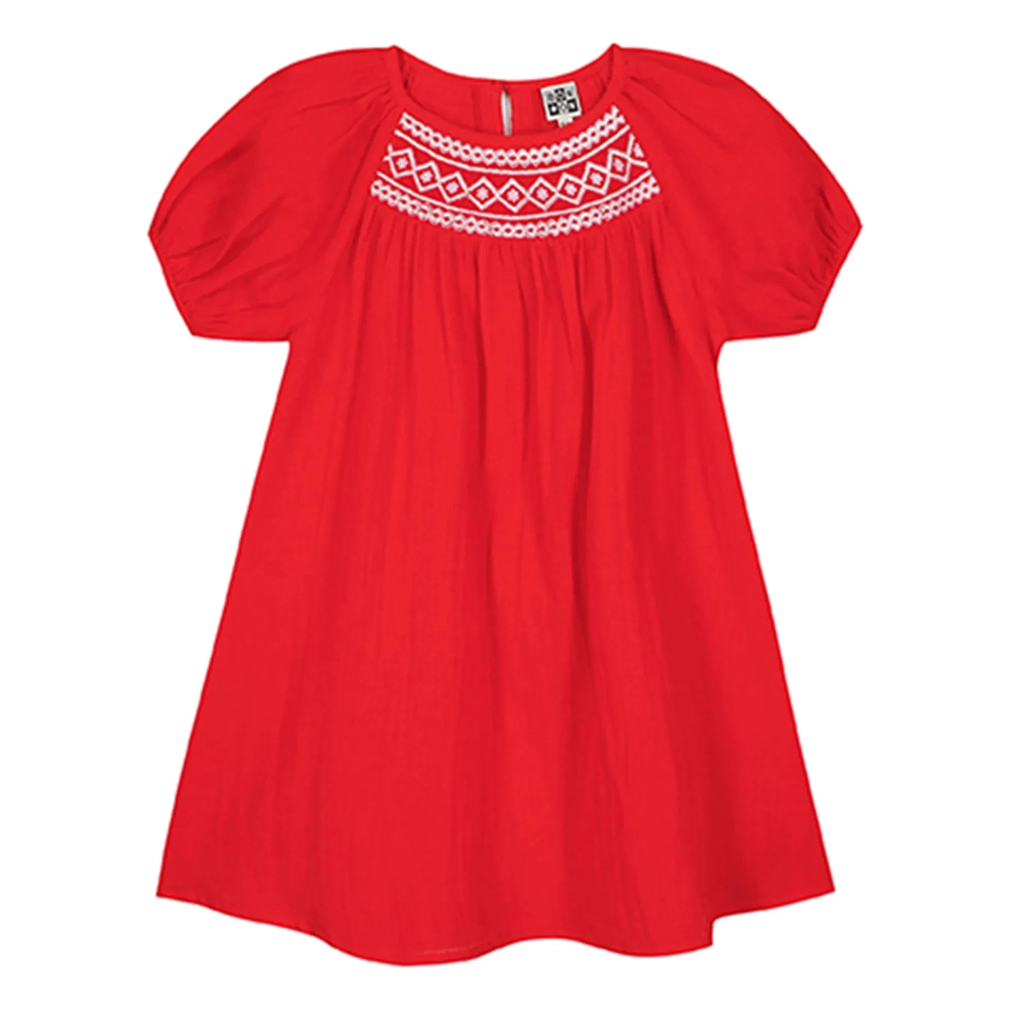 Bonton - Nala gerafftes Kleid | Vermillion