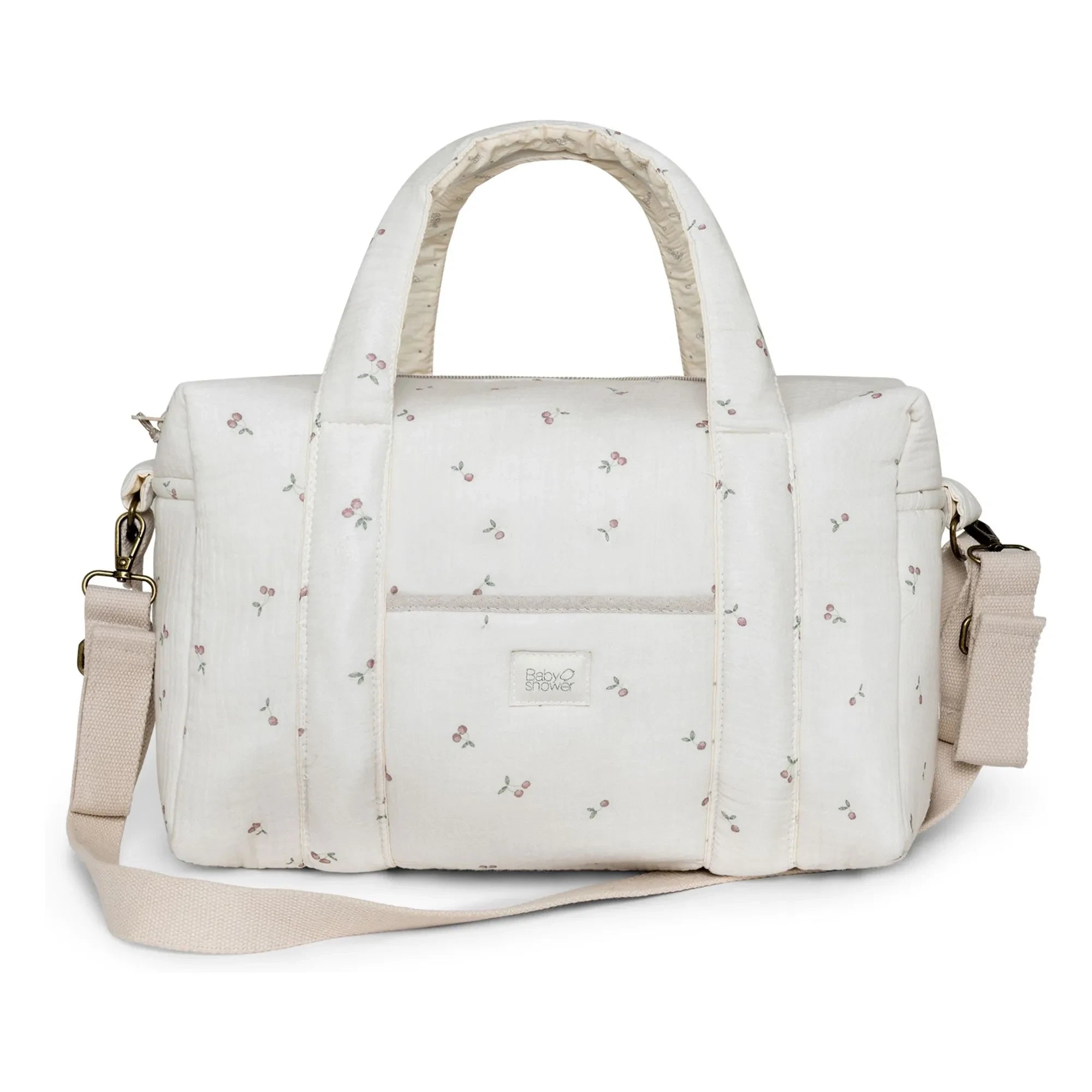Babyshower - High Park Cherries baby care bag | Ecru
