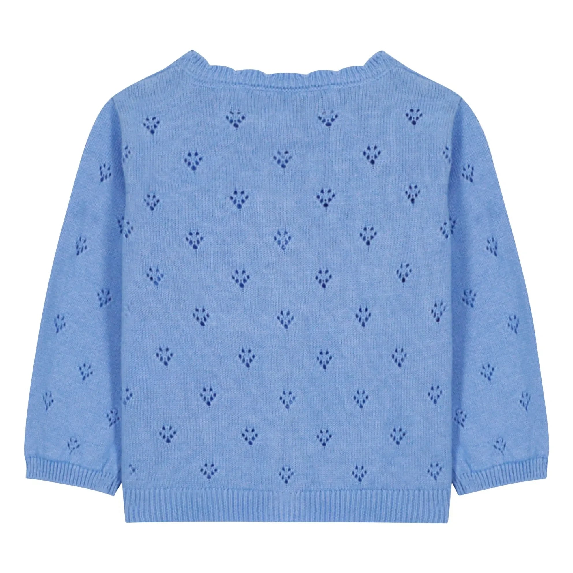 Tartine et Chocolat - Durchbrochene Strickjacke | Blau