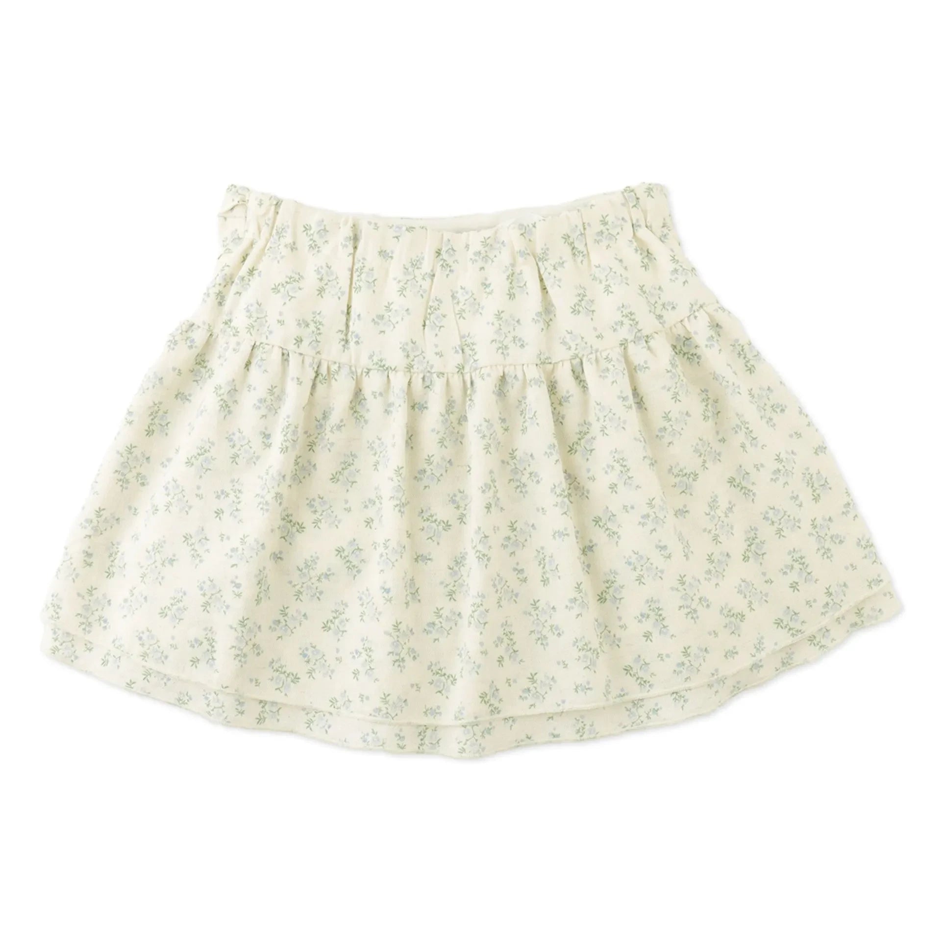Gingersnaps - Ambessa Floral Print Top and Skirt Set | Ecru