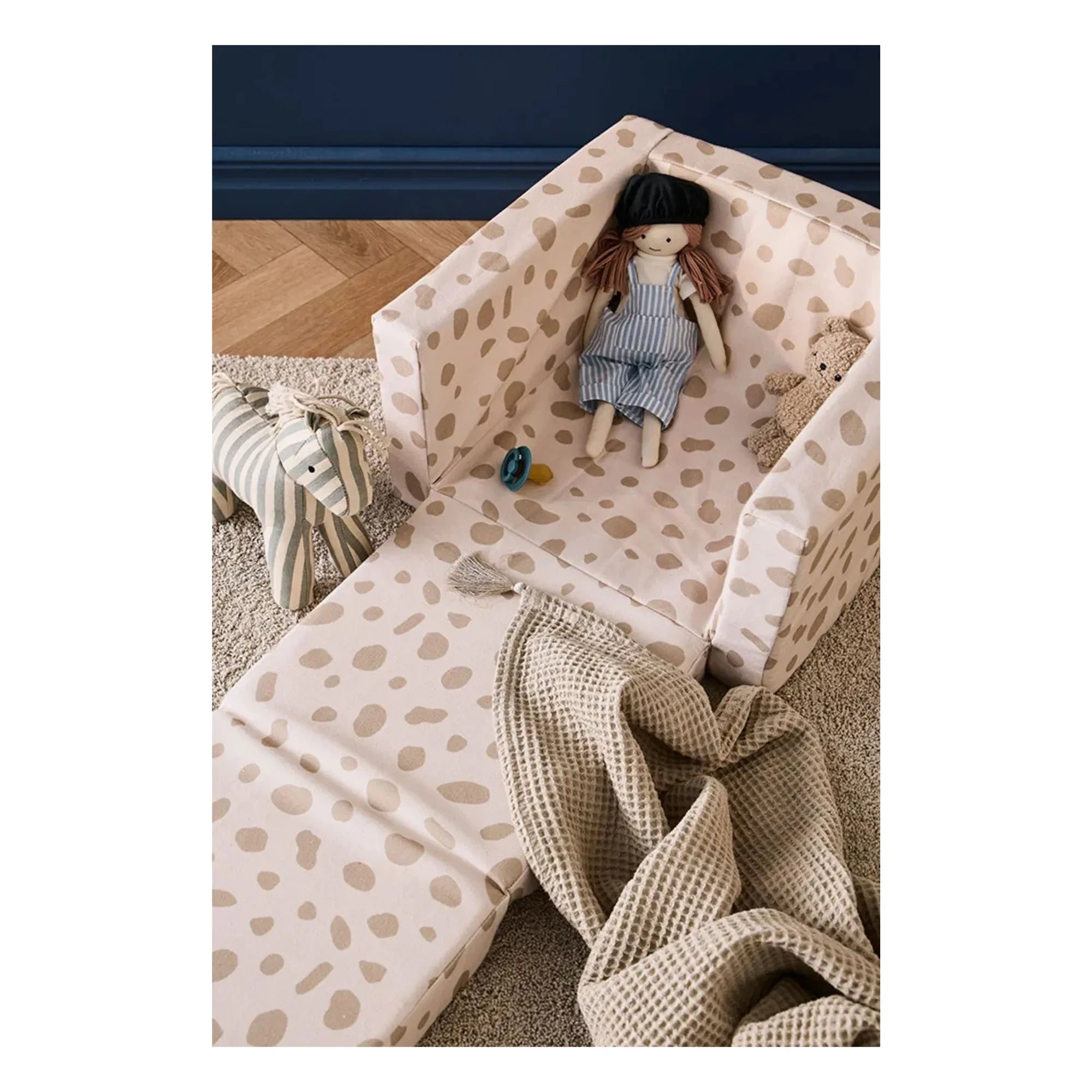 Kid's Concept - Puantiye desenli koltuk | Gri