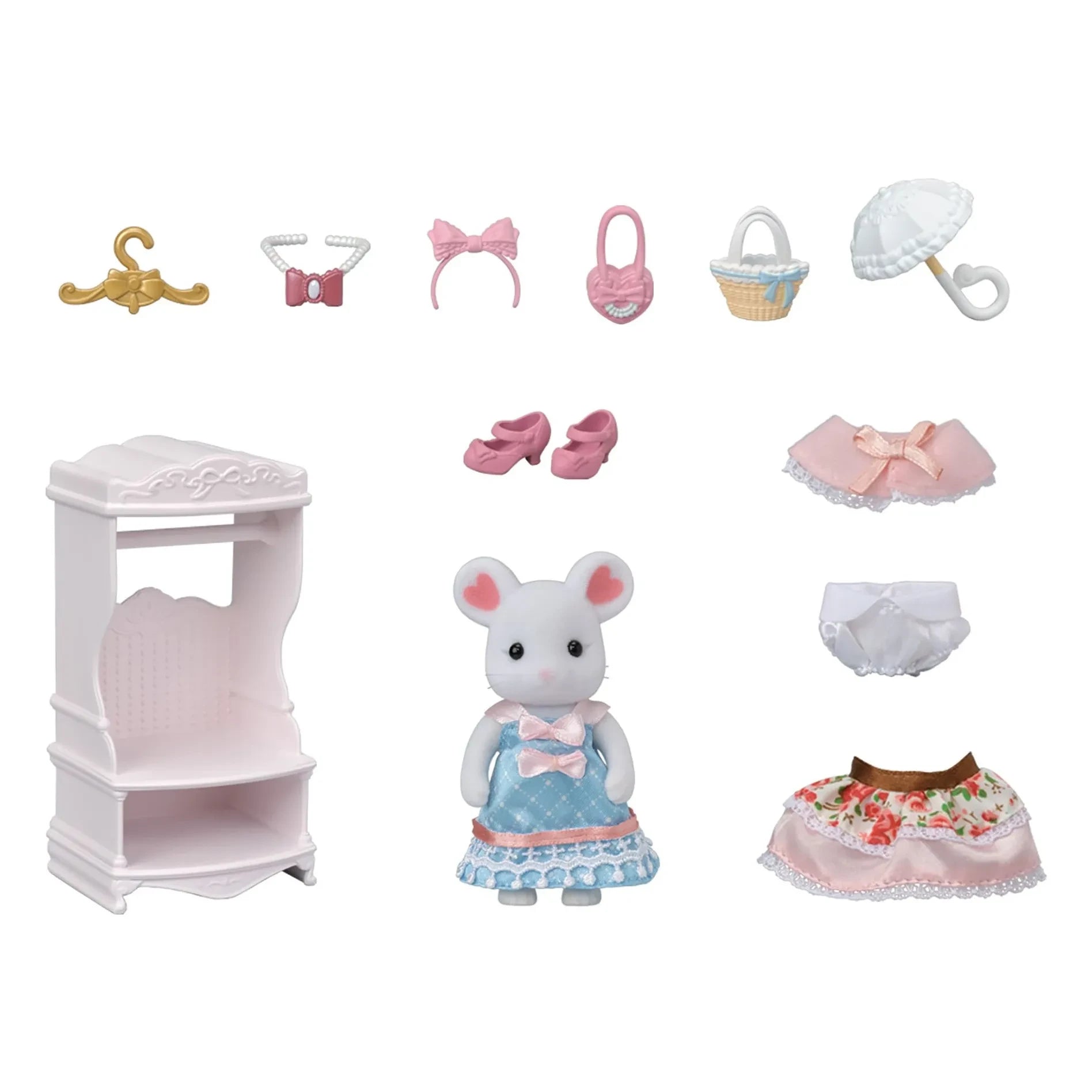 Sylvanian Families - Moda çantası ve kız kardeş marshmallow fare