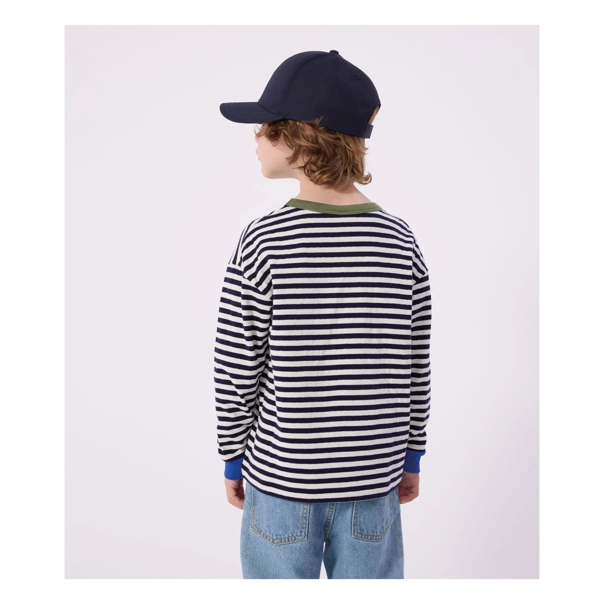 Petit Bateau – Gestreiftes T-Shirt | Blau