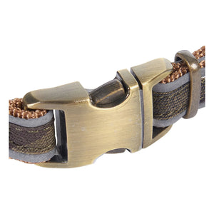 Barbour - Tartan Reflective Dog Collar | Dark Brown