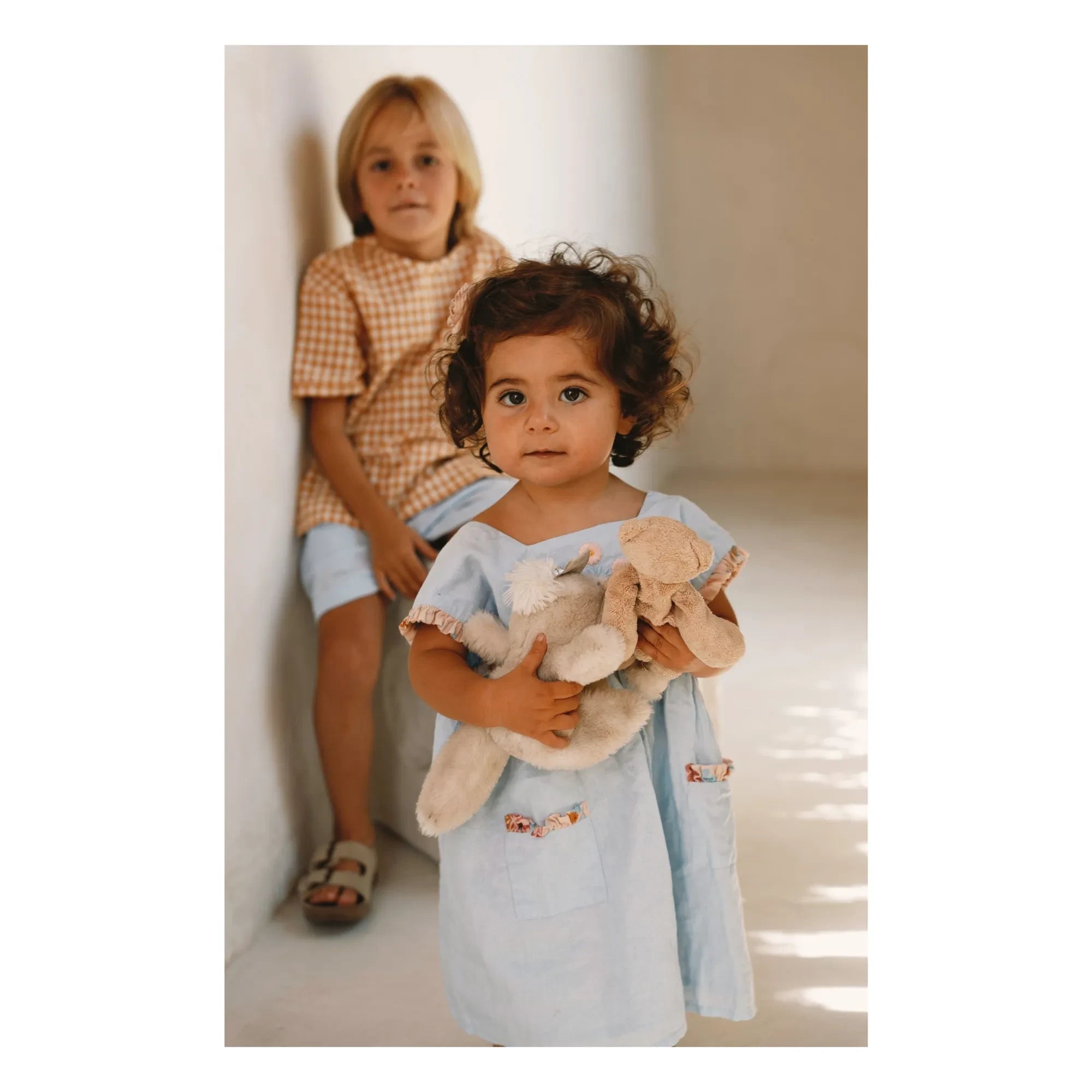 Lilinoa - Marie Lin embroidered dress | Light blue