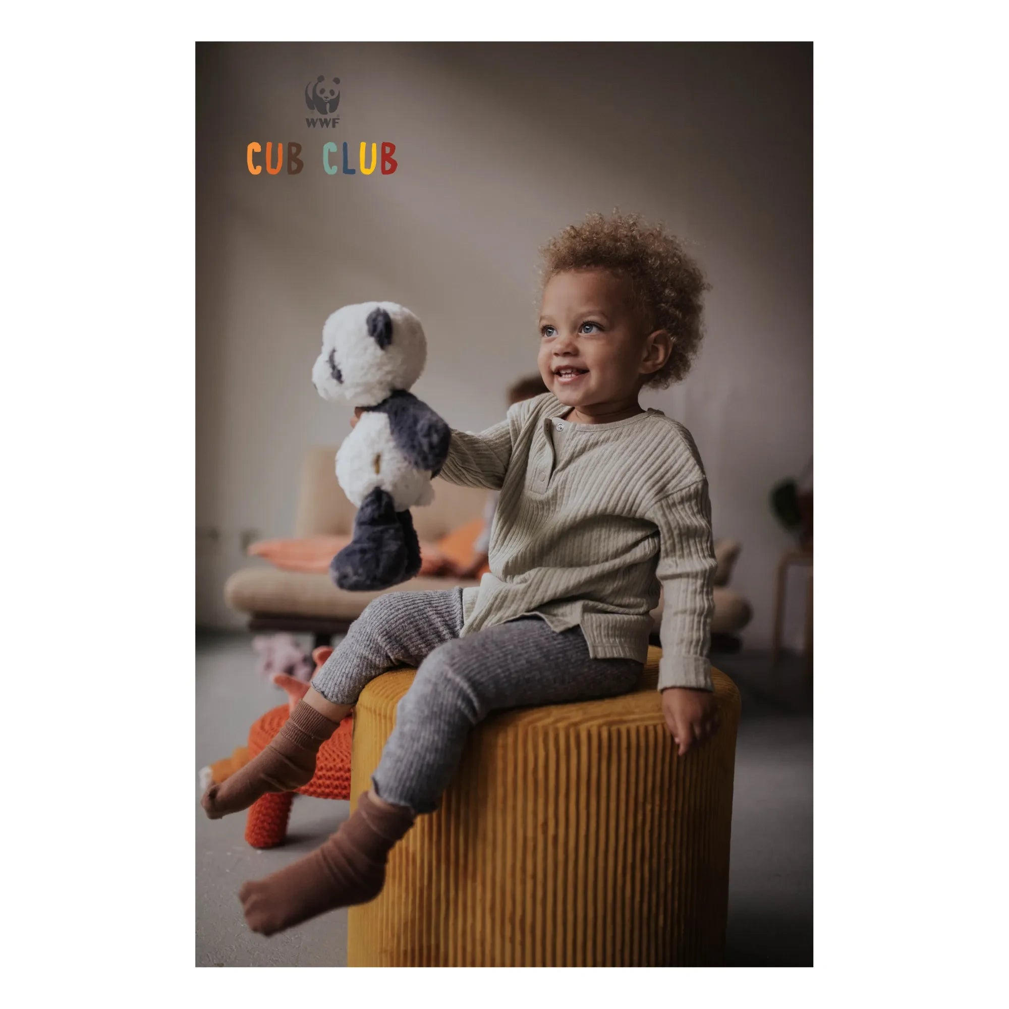 Bon Ton Toys – Panu der Panda Plüsch | Schwarz/Weiß
