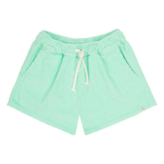 Jenest - Lou Velvet Organic Cotton Shorts | Turquoise