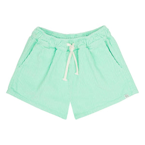 Jenest - Lou Velvet Organic Cotton Shorts | Turquoise