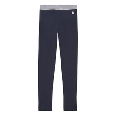Petit Bateau - Striped Waistband Leggings | Navy Blue