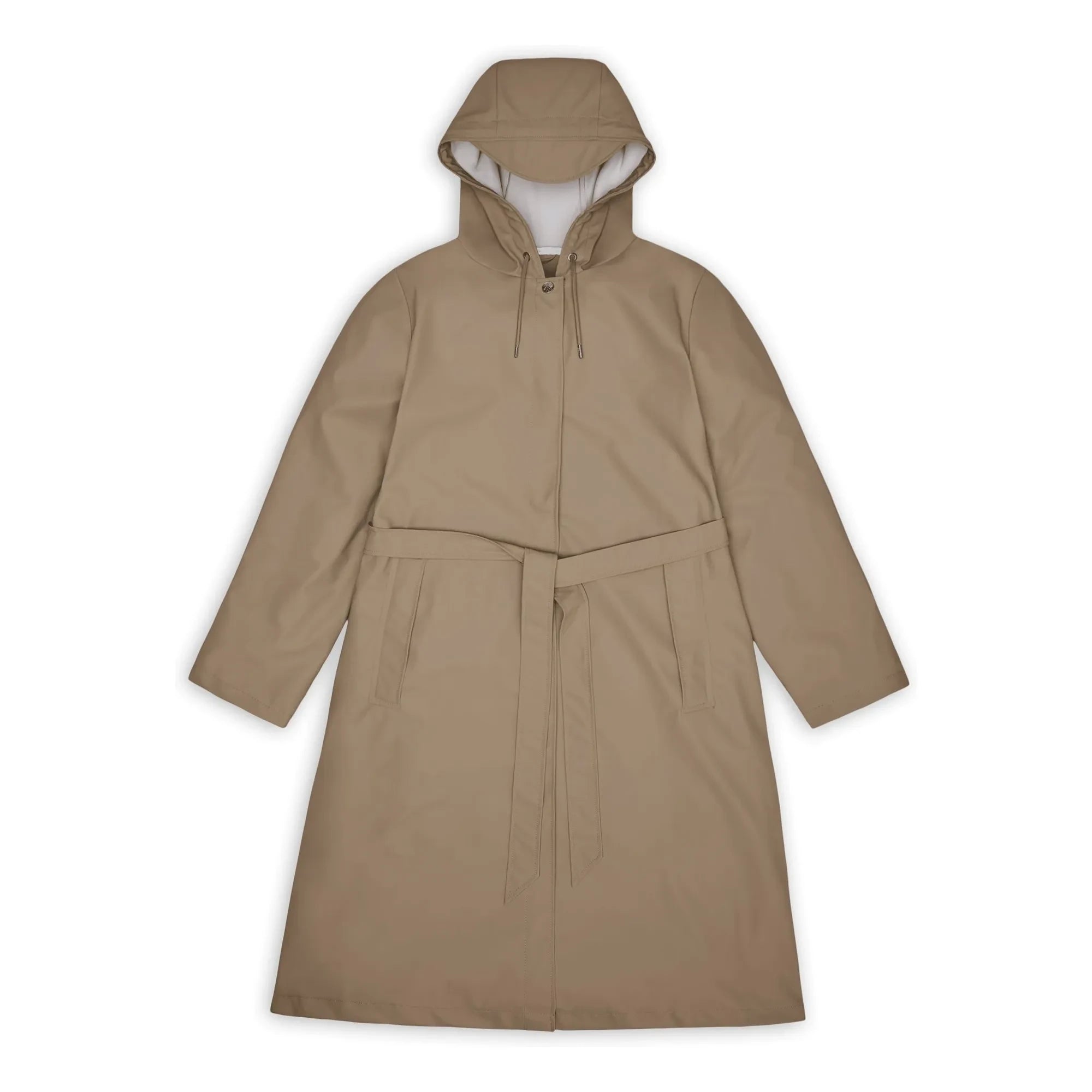 Rains - A-Linien-Mantel W3 Lang | Beige