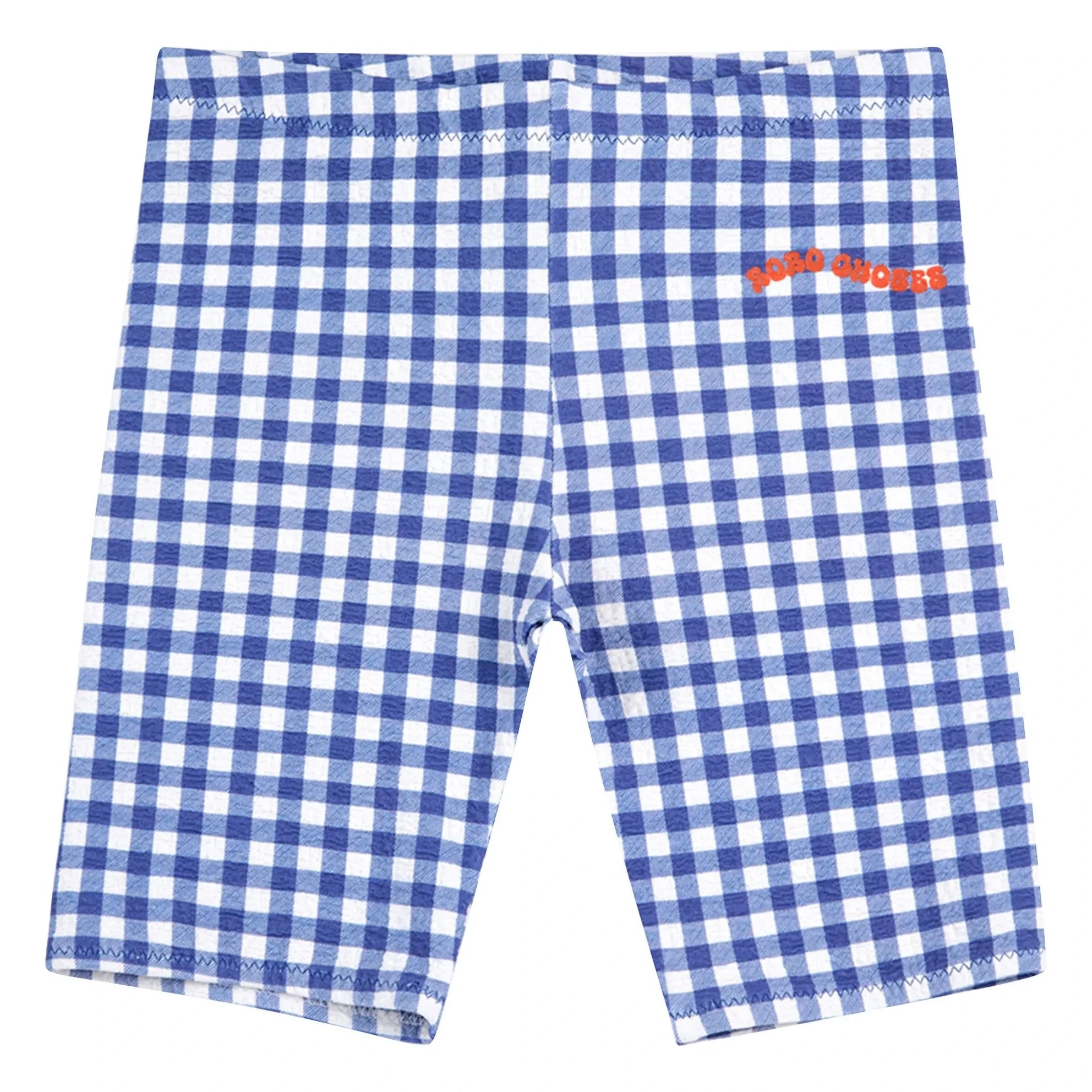 Bobo Choses - Radfahrer Vichy recycelte Fasern | Marineblau