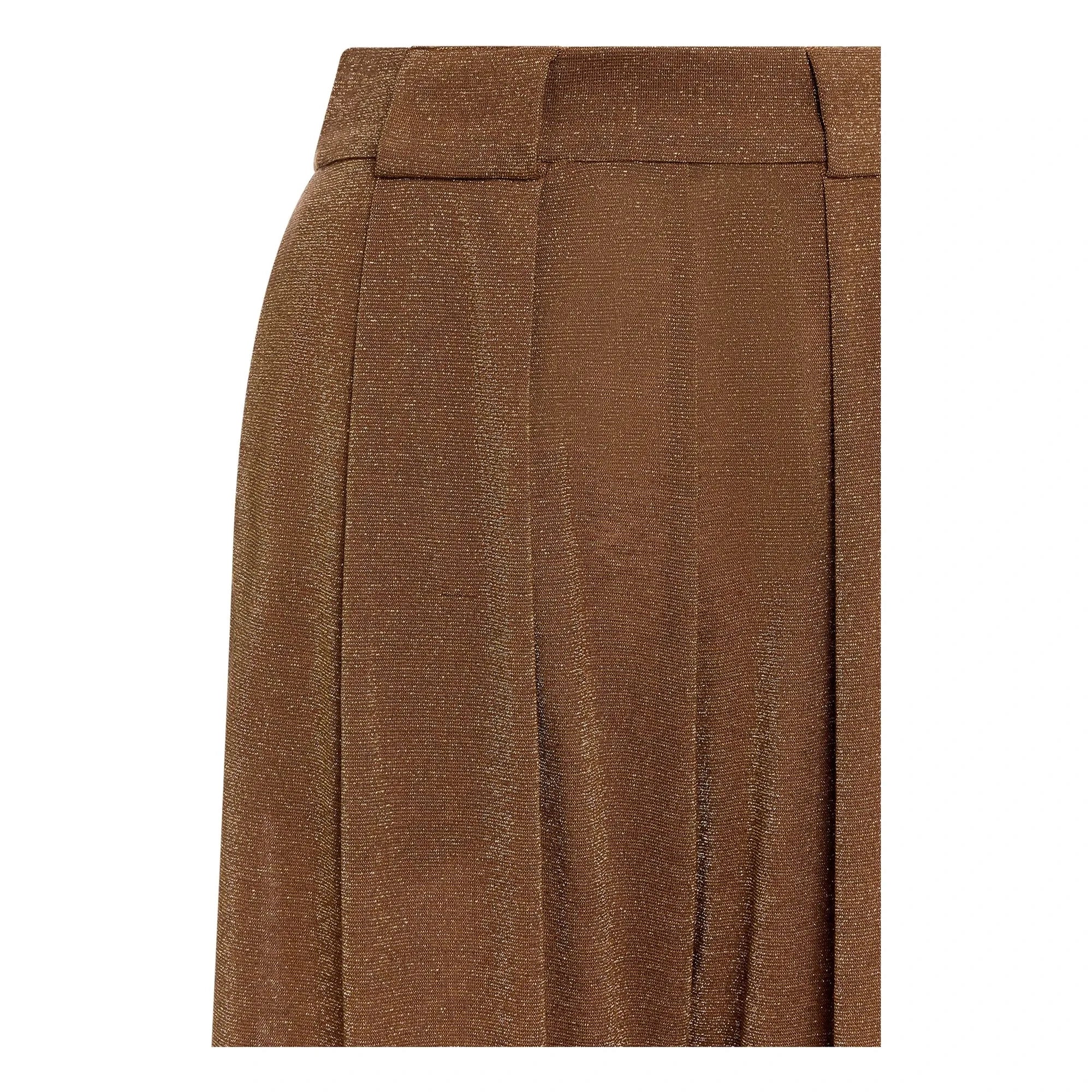Momoni - Aspen Metalik Pantolon | Tabacco
