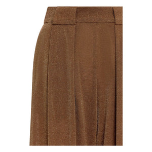 Momoni - Aspen Metalik Pantolon | Tabacco
