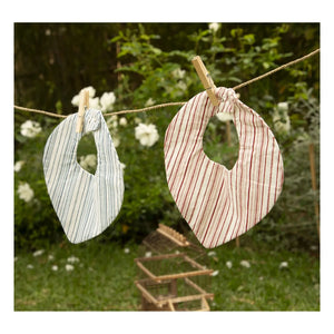 Editions Aimable - Bandana Brigitte - 2er-Set | Raspberry Stripes Poplin