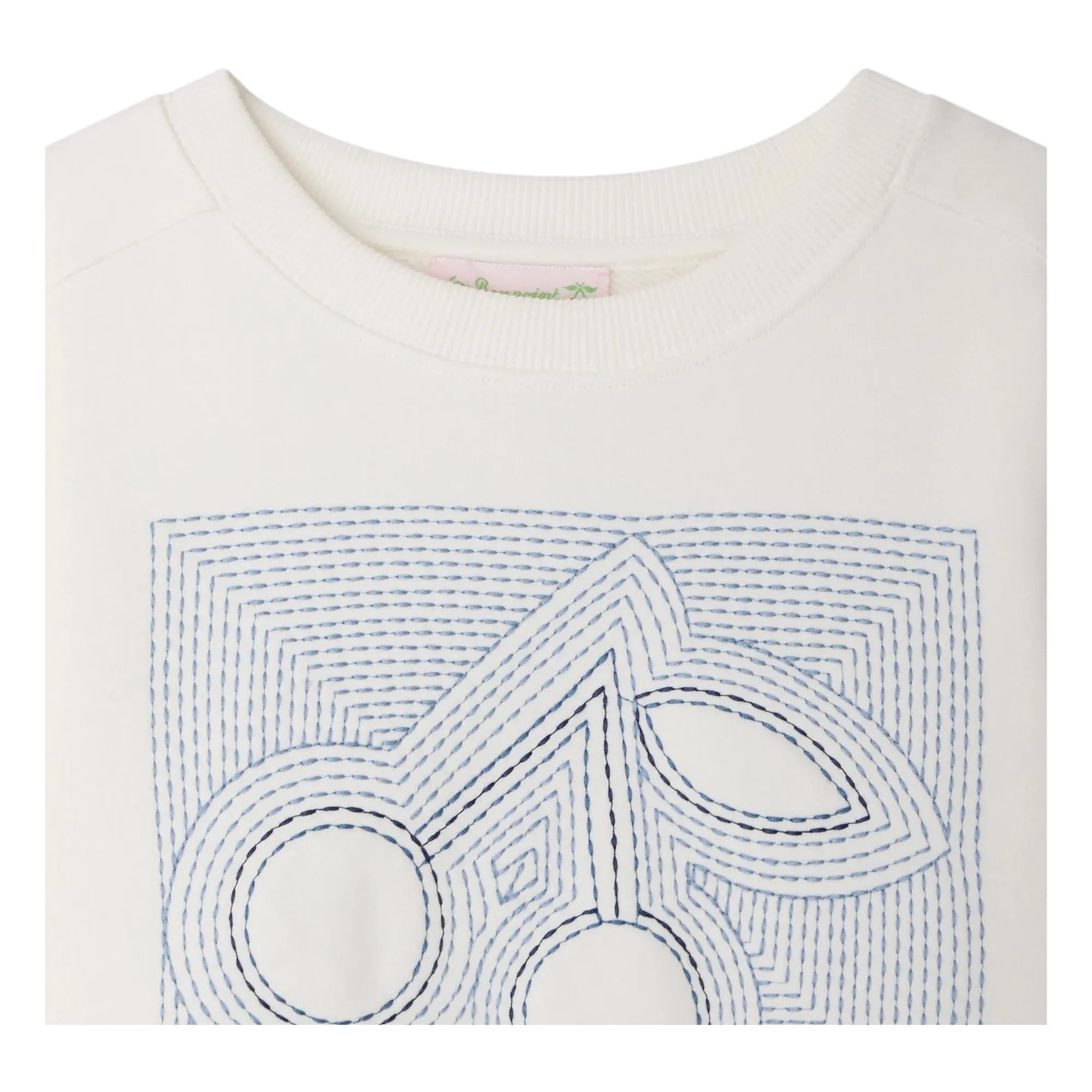 Bonpoint – Bio-Baumwoll-Sweatshirt Gena Cherry | Weiß