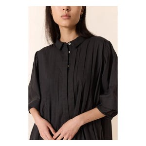 Leon & Harper - Roca Kleid aus Bio-Baumwolle | Carbon