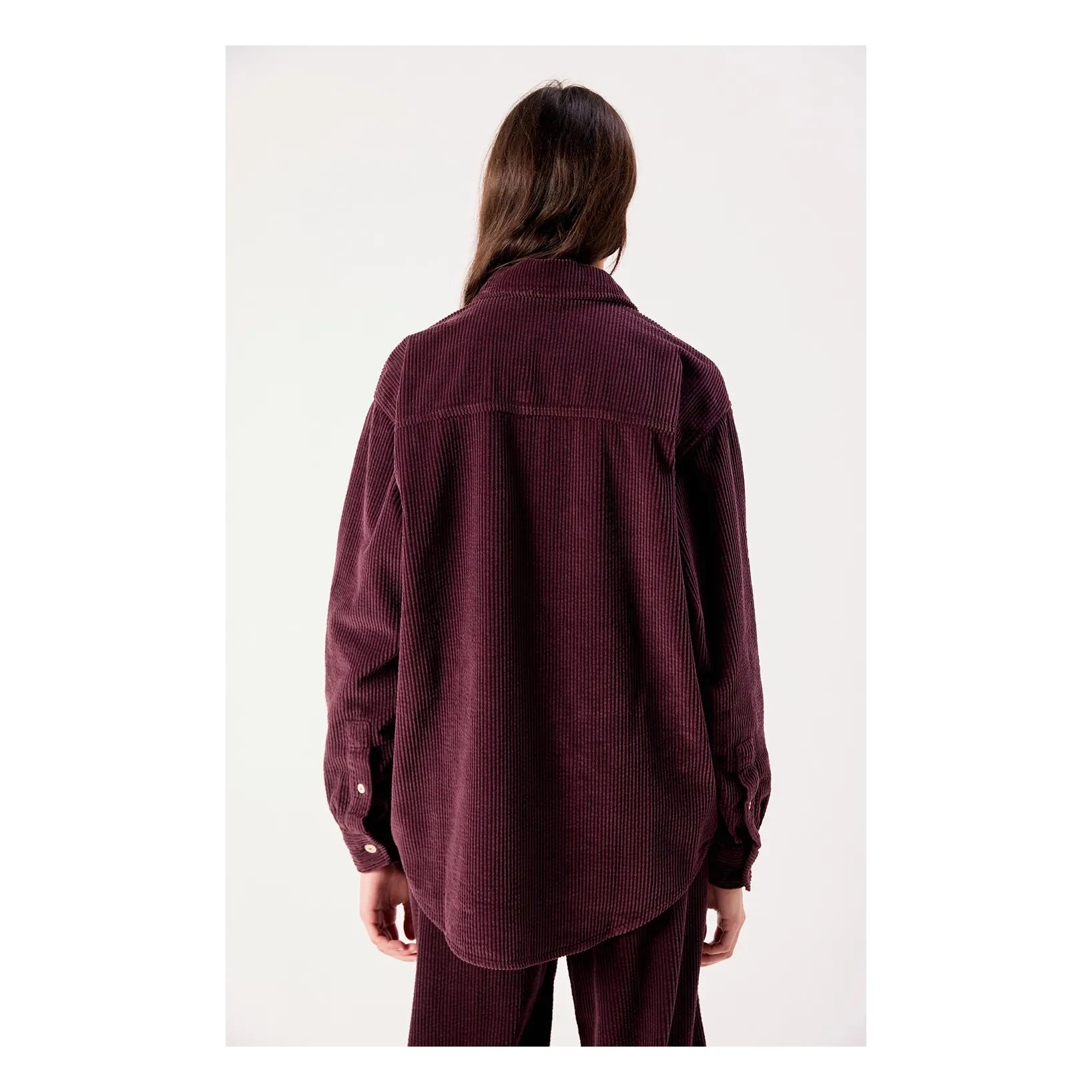 American Vintage - Padow Pamuk Gömlek | Aubergine