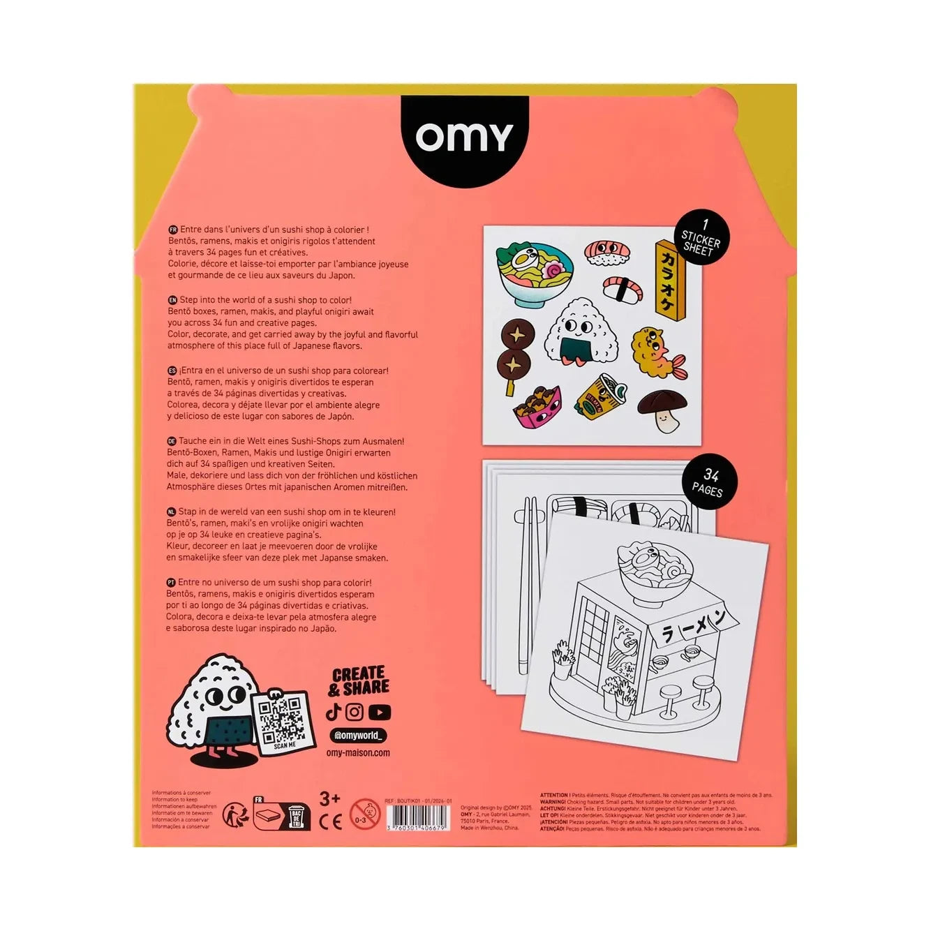 Omy - Boutique Boyama Kitabı - Sushi Shop
