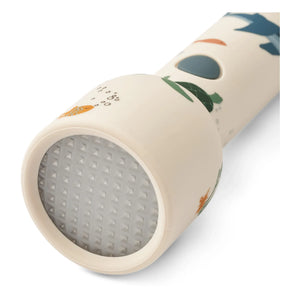 Liewood - Gray Silicone Flashlight | Marine Life/Sandy