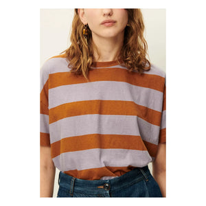 Sessùn - Tooli Baumwoll-T-Shirt | Lila