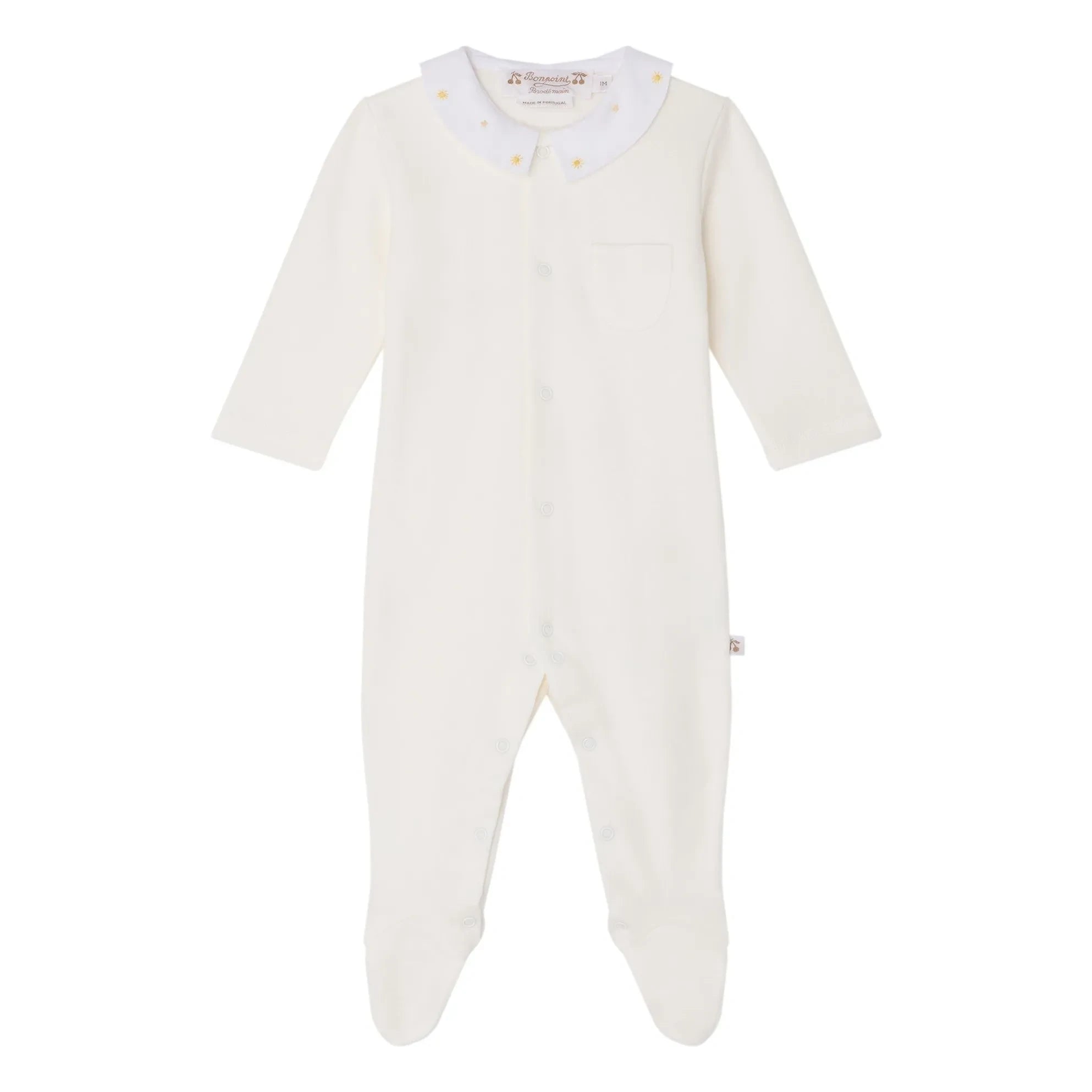 Bonpoint - Tilouan Organic Cotton Pajamas | Cream