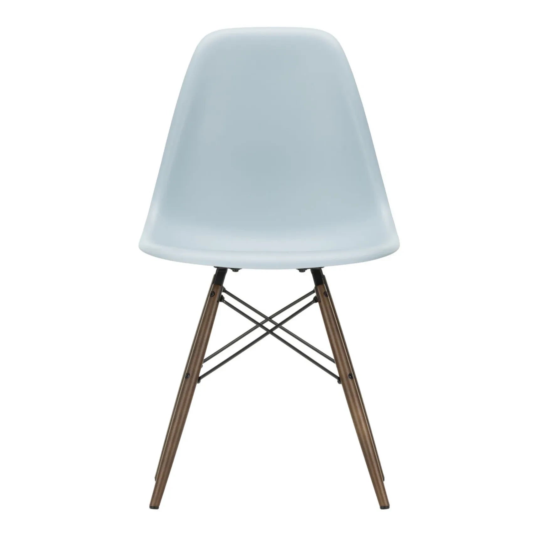Vitra - DSW plastik sandalye - akçaağaç taban - Charles & Ray Eames | Mavimsi gri