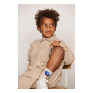 Mini Rodini - Striped Organic Cotton Poplin Shirt | Brown