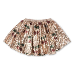Konges Sløjd - Starla Cherry Sequined Skirt | Gold