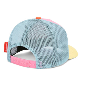 Hello Hossy - Stereo Dog Curved Visor Trucker Cap Bio-Baumwolle | Rosa