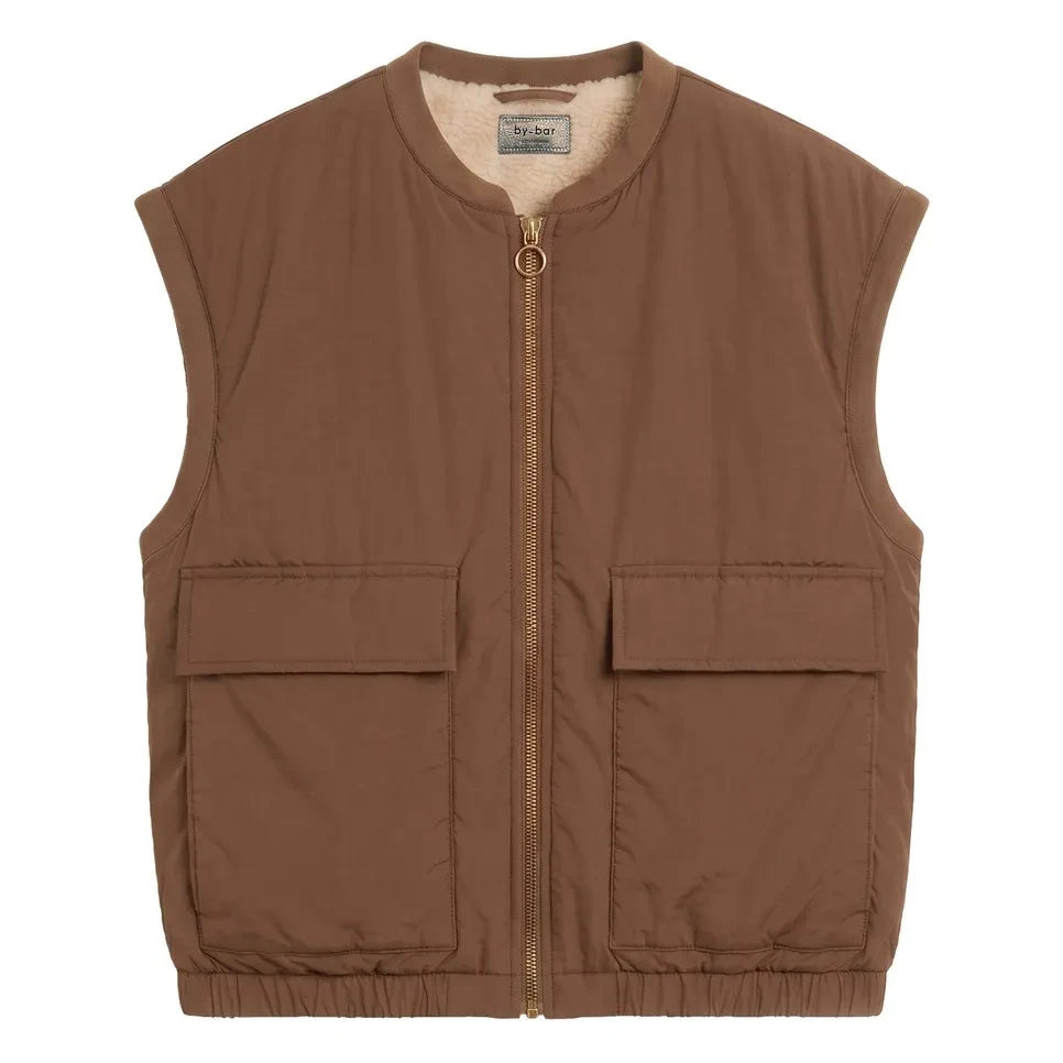 By Bar - Gio Sleeveless Jacket | Brown