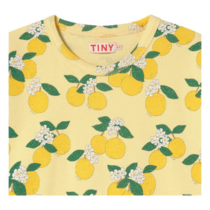 Tinycottons - Kabartmalı Tişört Turuncu Organik Pamuk | Soluk sarı