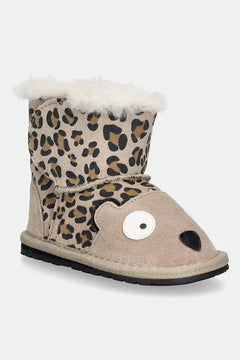 Emu Australia Cheetah Walker Çocuk Süet Kar Botları